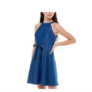 Rosie Harlow High Necked denim dress
